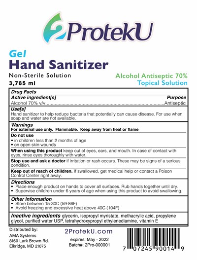 Label 1 Gal Gel (Gel 1gal 2proteku Hand Sanitizer Label 01)